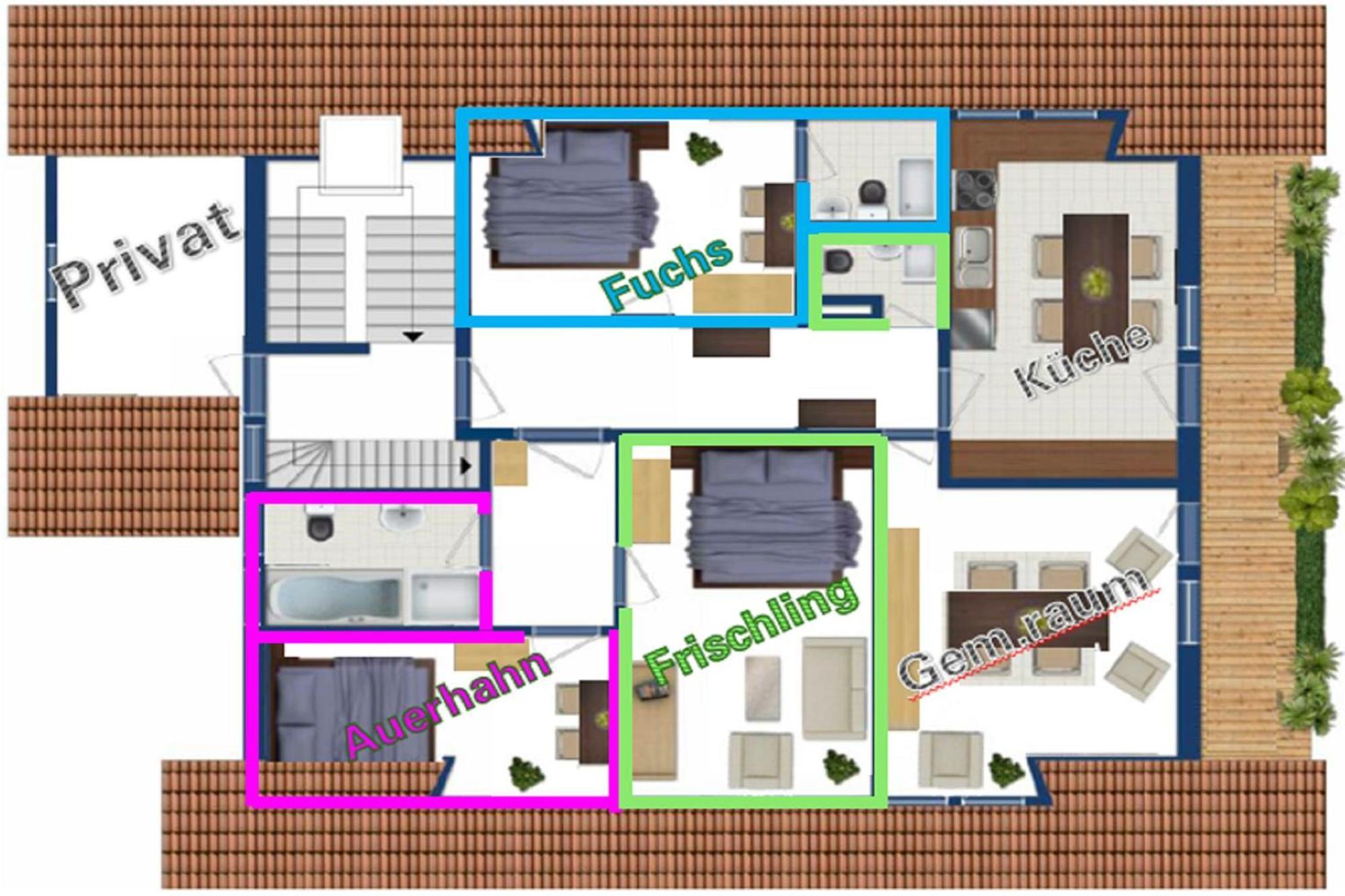 Schwarzwild - Ferienwohnung Und Ferienzimmer Baiersbronn Bagian luar foto